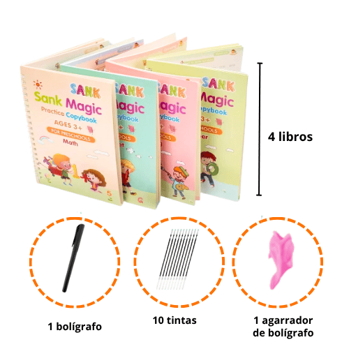 KIT DE CUADERNOS MÁGICOS DE CALIGRAFÍA