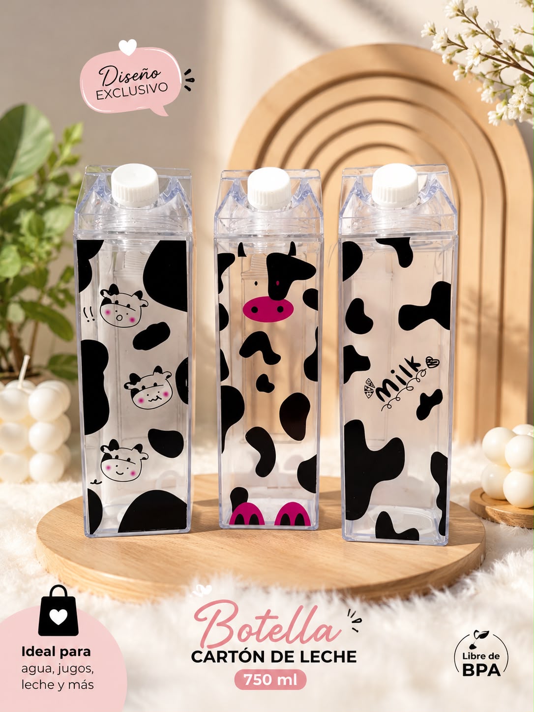 EMBASES ACRILICOS PARA TUS LECHES