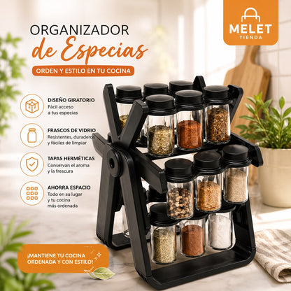 CONDIMENTERO GIRATORIO 18PCS