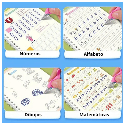 KIT DE CUADERNOS MÁGICOS DE CALIGRAFÍA