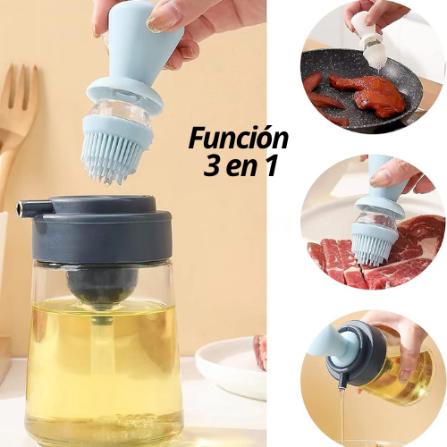 DISPENSADOR DE ACEITE CON BROCHA