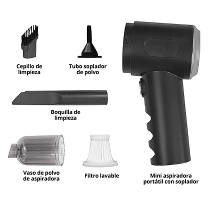 MINI ASPIRADORA PORTÁTIL CON SOPLADOR