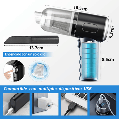 MINI ASPIRADORA PORTÁTIL CON SOPLADOR