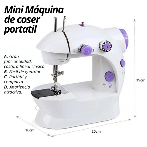 MINI MÁQUINA DE COSTURA PORTÁTIL
