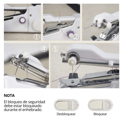 MINI MAQUINA DE COSER PORTATIL