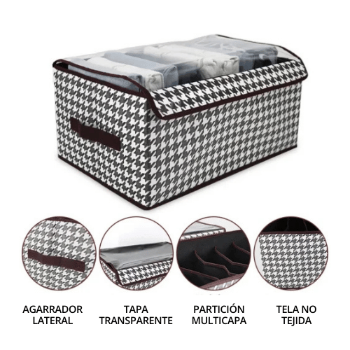 ORGANIZADOR DE ROPA PLEGABLE CON TAPA