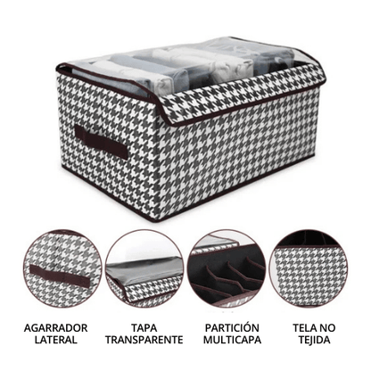 ORGANIZADOR DE ROPA PLEGABLE CON TAPA
